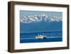 Seattle Bainbridge Island Ferry Puget Sound Olympic Snow Mountains Washington State-BILLPERRY-Framed Photographic Print