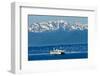 Seattle Bainbridge Island Ferry Puget Sound Olympic Snow Mountains Washington State-BILLPERRY-Framed Photographic Print