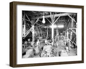 Seattle Brewing & Malting Co., Cooper Shop, 1914-Asahel Curtis-Framed Giclee Print