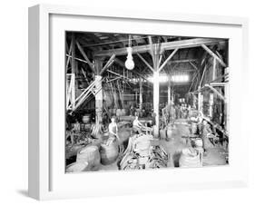 Seattle Brewing & Malting Co., Cooper Shop, 1914-Asahel Curtis-Framed Giclee Print