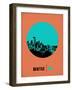 Seattle Circle Poster 1-NaxArt-Framed Art Print