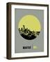 Seattle Circle Poster 2-NaxArt-Framed Art Print