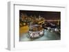 Seattle City Skyline and Marina at Night-jpldesigns-Framed Photographic Print