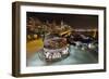 Seattle City Skyline and Marina at Night-jpldesigns-Framed Photographic Print