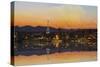 Seattle City Skyline at Sunrise-jpldesigns-Stretched Canvas