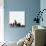 Seattle City Skyline - Black-NaxArt-Stretched Canvas displayed on a wall