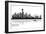 Seattle City Skyline Silhouette Background-irayoflight-Framed Art Print