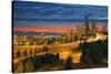 Seattle Cityscape after Sunset-jpldesigns-Stretched Canvas