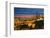 Seattle Cityscape after Sunset-jpldesigns-Framed Photographic Print