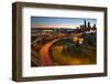 Seattle Downtown Highway Traffic Light Trails-jpldesigns-Framed Photographic Print