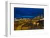 Seattle Downtown Skyline and Freeway at Twilight-jpldesigns-Framed Photographic Print