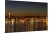 Seattle Downtown Skyline Reflection at Dawn-jpldesigns-Mounted Photographic Print