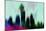 Seattle Downtown Skyline-NaxArt-Mounted Art Print