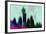 Seattle Downtown Skyline-NaxArt-Framed Art Print