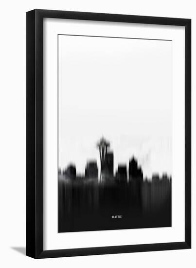 Seattle Downtown-NaxArt-Framed Art Print