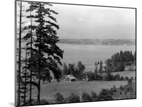 Seattle From Medina, 1916-Asahel Curtis-Mounted Giclee Print