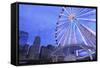 Seattle Great Wheel on Pier 57, Seattle, Washington State, United States of America, North America-Richard Cummins-Framed Stretched Canvas