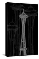 Seattle Night-Cristian Mielu-Stretched Canvas