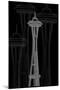 Seattle Night-Cristian Mielu-Mounted Art Print