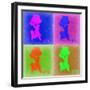 Seattle Pop Art Map 2-NaxArt-Framed Art Print