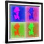 Seattle Pop Art Map 2-NaxArt-Framed Art Print