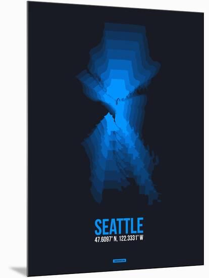 Seattle Radiant Map 2-NaxArt-Mounted Art Print