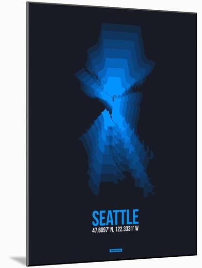 Seattle Radiant Map 2-NaxArt-Mounted Art Print