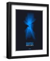 Seattle Radiant Map 2-NaxArt-Framed Art Print