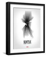 Seattle Radiant Map 6-NaxArt-Framed Art Print