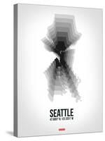 Seattle Radiant Map 6-NaxArt-Stretched Canvas