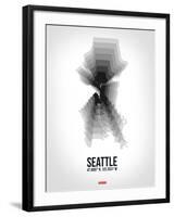 Seattle Radiant Map 6-NaxArt-Framed Art Print