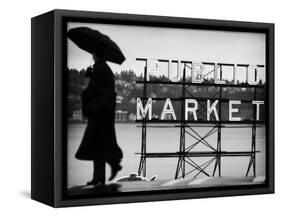 Seattle Rain-John Gusky-Framed Stretched Canvas