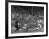 Seattle Rainiers at bat Photograph - Seattle, WA-Lantern Press-Framed Art Print