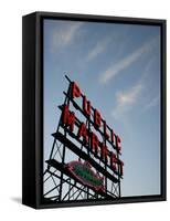 Seattle's Pike Place Market, a Place to Buy Fresh Meat, Fish, Seattle-Aaron McCoy-Framed Stretched Canvas