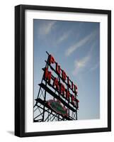 Seattle's Pike Place Market, a Place to Buy Fresh Meat, Fish, Seattle-Aaron McCoy-Framed Photographic Print