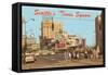 Seattle's Times Square, Washington-null-Framed Stretched Canvas