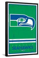 Seattle Seahawks - Retro Logo 15-null-Framed Poster