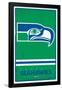 Seattle Seahawks - Retro Logo 15-null-Framed Poster