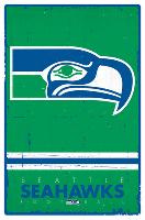 Seattle Seahawks - Retro Logo 15-null-Lamina Framed Poster