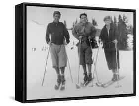 Seattle Ski Club at Silver Skis Race Photograph - Seattle, WA-Lantern Press-Framed Stretched Canvas