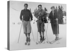 Seattle Ski Club at Silver Skis Race Photograph - Seattle, WA-Lantern Press-Stretched Canvas