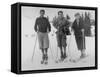 Seattle Ski Club at Silver Skis Race Photograph - Seattle, WA-Lantern Press-Framed Stretched Canvas