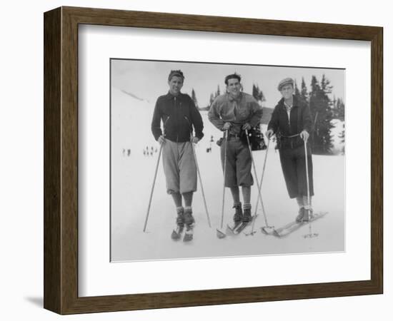 Seattle Ski Club at Silver Skis Race Photograph - Seattle, WA-Lantern Press-Framed Art Print