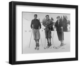 Seattle Ski Club at Silver Skis Race Photograph - Seattle, WA-Lantern Press-Framed Art Print