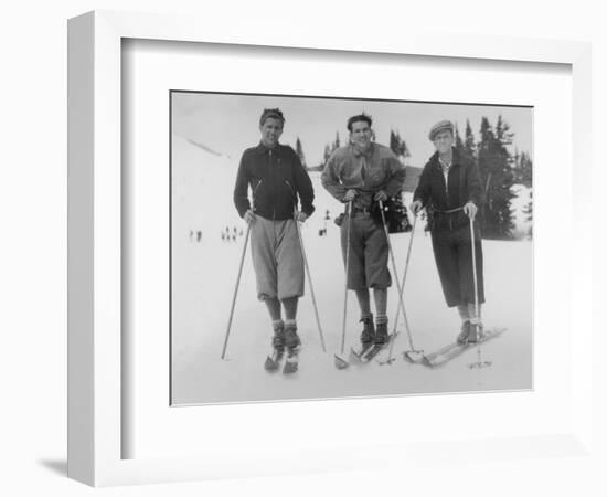 Seattle Ski Club at Silver Skis Race Photograph - Seattle, WA-Lantern Press-Framed Art Print