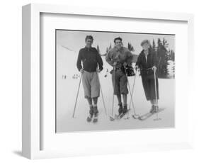 Seattle Ski Club at Silver Skis Race Photograph - Seattle, WA-Lantern Press-Framed Art Print