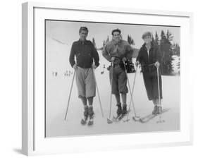 Seattle Ski Club at Silver Skis Race Photograph - Seattle, WA-Lantern Press-Framed Art Print