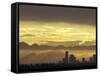 Seattle Skyline and Olympic Mountains, Washington, USA-Merrill Images-Framed Stretched Canvas