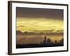 Seattle Skyline and Olympic Mountains, Washington, USA-Merrill Images-Framed Photographic Print