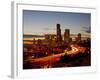 Seattle Skyline at Dusk, Seattle, Washington, USA-Richard Duval-Framed Photographic Print